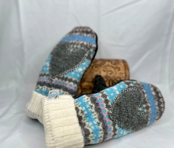 Adult Heathered Gray Mitts