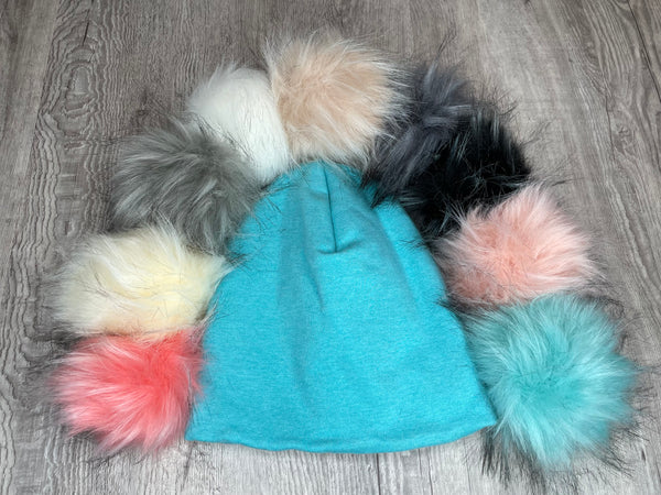 Solid Collection - Heathered Aquamarine Toque