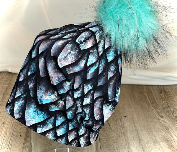 Mermaid/Dragon Scales Pastel Toque