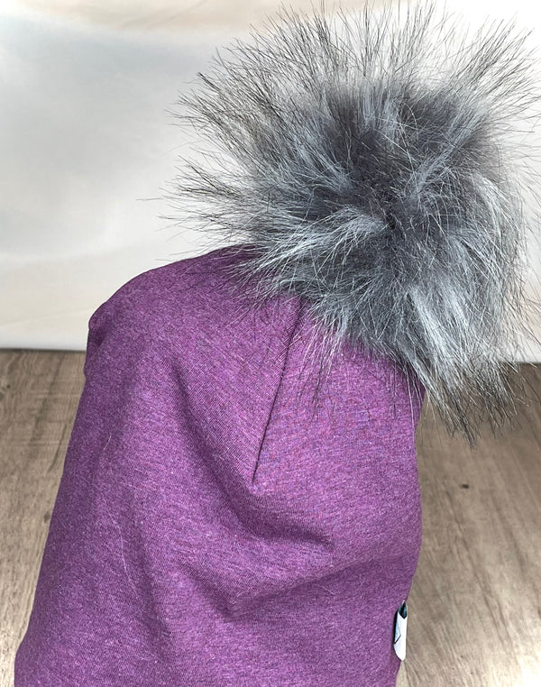 Solid Collection - Heathered Purple Toque