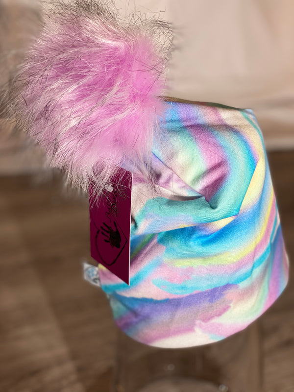 Rainbow Swirls Toque