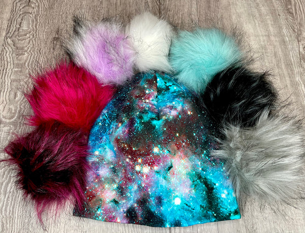 Galaxy Collection Teal & Black Toque