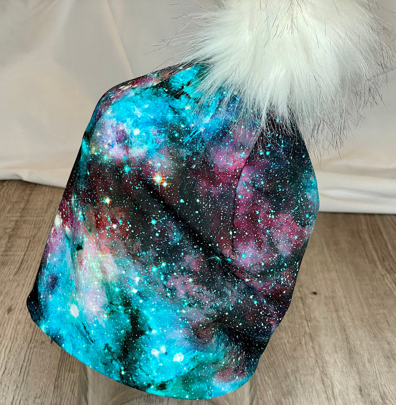 Galaxy Collection Teal & Black Toque