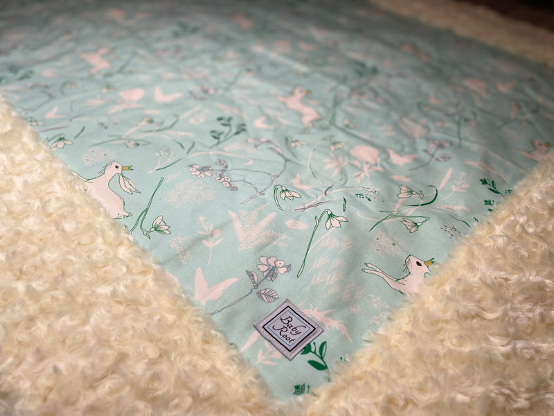 King of Rabbits Quilted Blanket