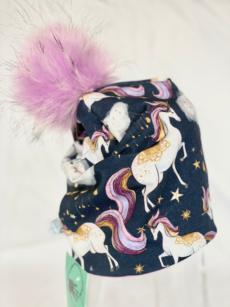 Navy Unicorns Toque