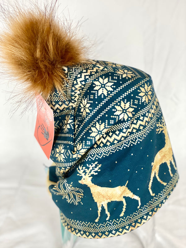 Snowflake Reindeer Toque