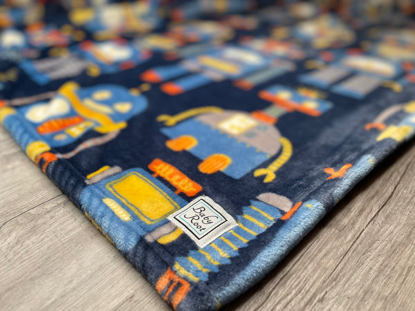 Robots on Blue Blanket