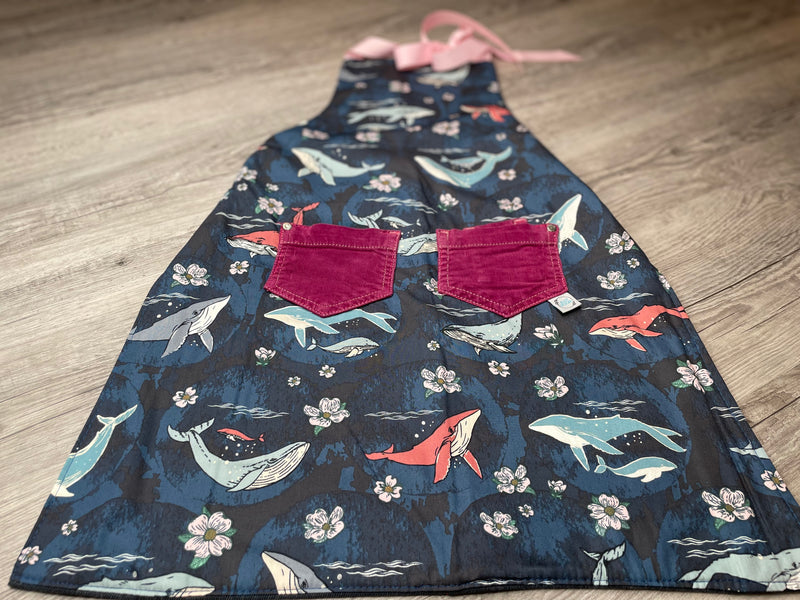 Deep Sea Whales Apron 6-12 Years